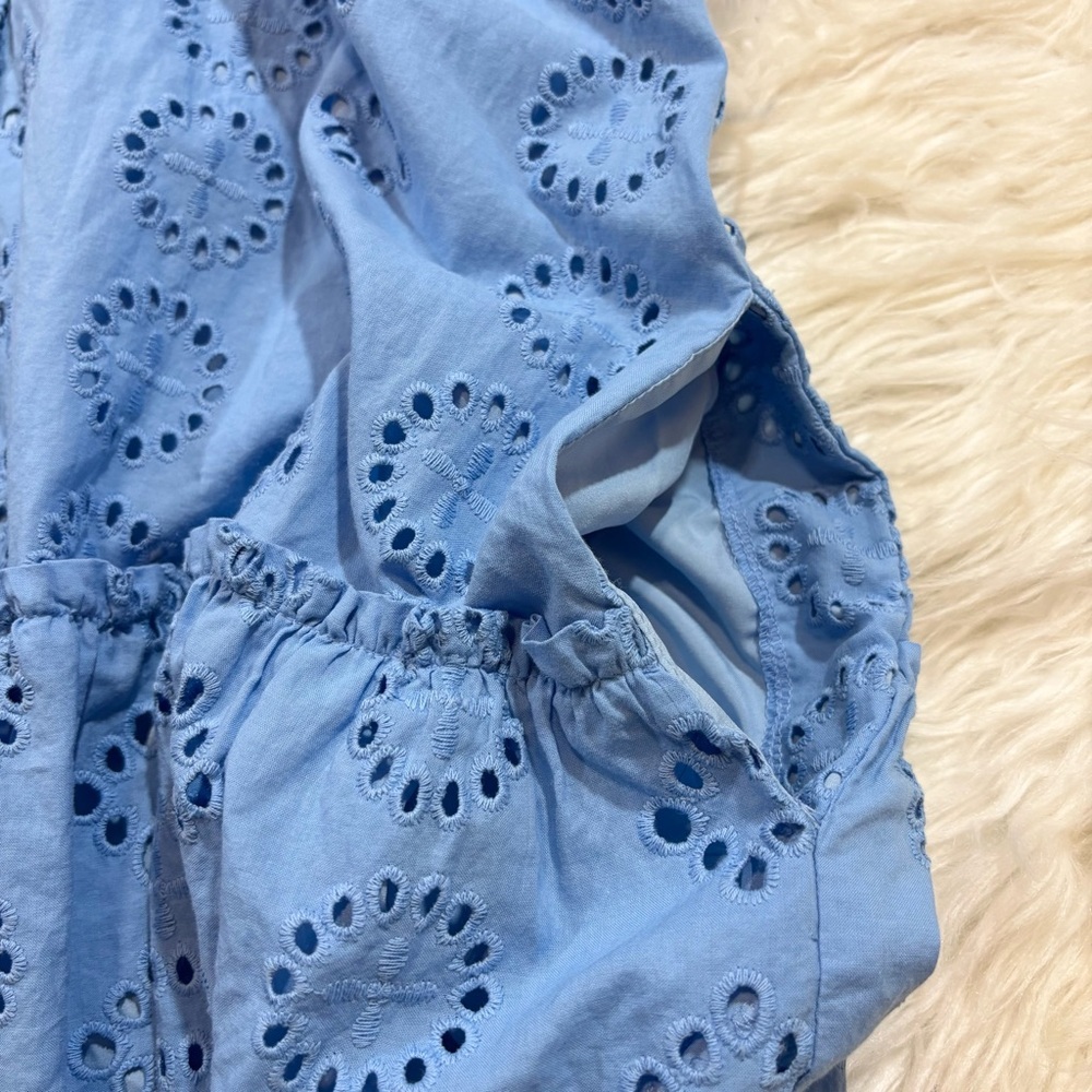 Donna Morgan Button Down Eyelet Shirt Dress - Picture 8 of 16